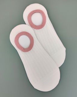 Следки р.35-40 Дышащие в полоску Белые - Krumpy фото 3