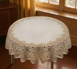 Скатерть арт. 249933/120/3, круглая, D=120 см, цвет: кремово-золотистый - Firanka фото 2