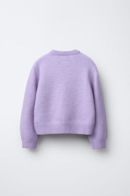 TULLE FLOWER KNIT SWEATER - Zara фото 2