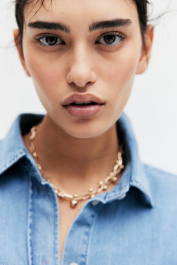 Camisa denim de lyocell - H&m фото 3