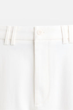 TEXTURED REGULAR FIT TROUSERS - Zara фото 9