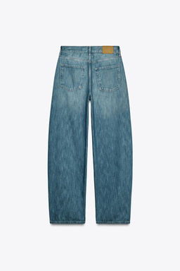JEANS ZW COLLECTION RELAXED MID-WAIST - Zara фото 8