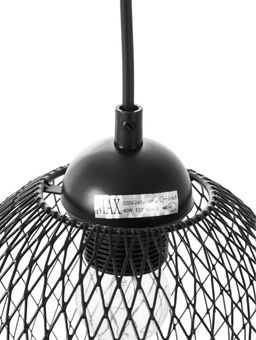 Светильник подвесной 10266/1, 1хE27, 40 Вт, чёрный