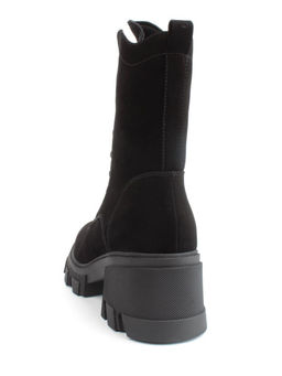 04-M2-5123 BLACK Ботинки зимние женские (натуральная замша, натуральный мех)