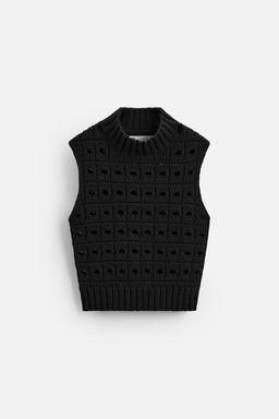 TEXTURED KNIT WAISTCOAT - LIMITED EDITION - Zara фото 8
