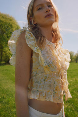 Blusa con volantes - H&m фото 2