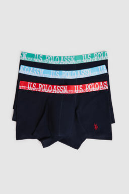 Erkek Lacivert 3l_ Boxer Tak_m_