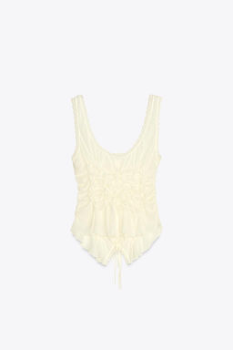 GATHERED TIE TOP - Zara фото 18