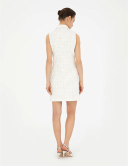 Ekru Slim Fit T_vit Elbise - Pierre cardin фото 5