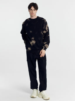 Свитшот мужской черный с обработкой эйсид черный эйсид 121801/1 - Mark formelle фото 5