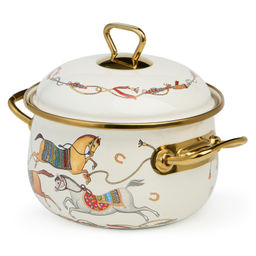 КАСТРЮЛЯ LEFARD ЭМАЛИРОВАННАЯ С КРЫШКОЙ, СЕРИЯ PASSAGE, 2,1Л, ДИА.16СМ ПОДХОДИТ ДЛЯ ИНДУК.ПЛИТ фото 2