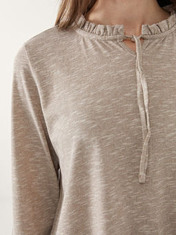 Ba?lamal? Yaka Kad?n Bluz