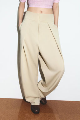 BALLOON PLEAT TROUSERS - Zara фото 27