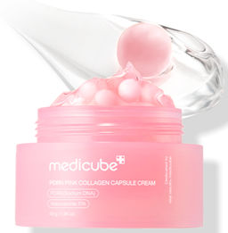 Medicube Укрепляющий капсульный крем с ПДРН и пептидами PDRN Pink Collagen Capsule Cream, 55гр.