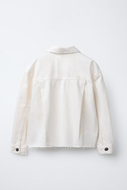 FRAYED DENIM JACKET - Zara фото 2