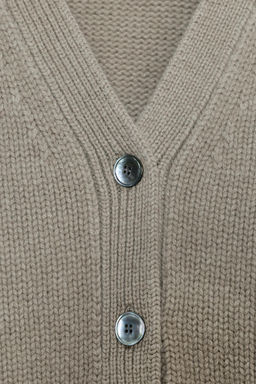 100% WOOL CARDIGAN WITH V-NECK - Zara фото 6