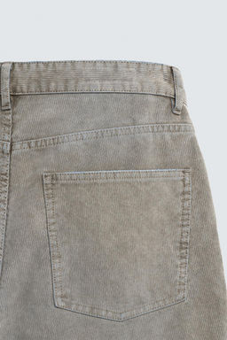 LIMITED EDITION FLARE FIT CORDUROY TROUSERS - Zara фото 20