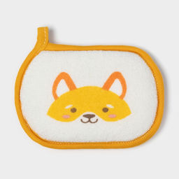 Цена за 2 шт. Мочалка детская для купания Доляна «Лиса», 12×8 см, МИКС