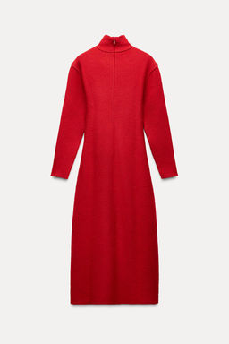 100% WOOL MIDI DRESS - Zara фото 9