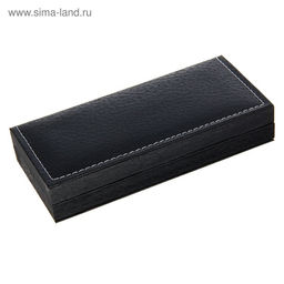 Ручки подарочные Calligrata «Престиж» 2 шт.: капиллярная, шариковая поворотная, в кожзам футляре, мрамор