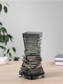 Ваза «Джойс», 23.5×10 см, стекло, чёрная