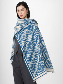 в составе ШЕРСТЬ и КАШЕМИР Большой, мягкий, теплый однотонный двусторонний палантин. - Tantino фото 3