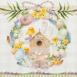 Скатерть Этель Уютная пасха 110х147 см, 100% хл, саржа 190 гр/м2  фото 14