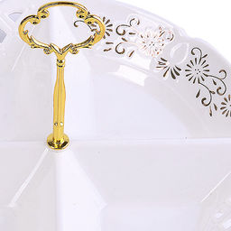 60024 Менажница 4 отдел., 27 см, фарфор LR (х12) - Mayer&boch фото 2