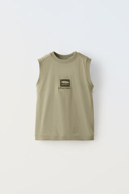 PAMUKLU ISLEMELI T-SHIRT VE BERMUDA SORT TAKIMI - Zara фото 4