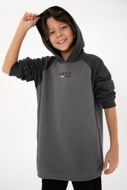 Erkek Гocuk Gri KapГЕonlu Sweatshirt - U.s. polo assn фото 2