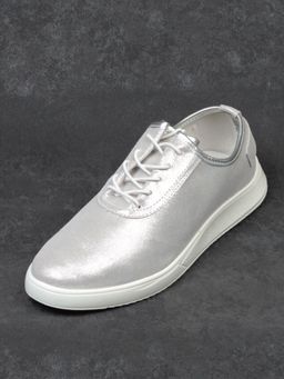 05-FDD36-2P SILVER Кроссовки женские (натуральная кожа) - Фабричный китай фото 6