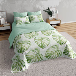 КПБ Перкаль Премиум - МОНСТЕРА 1.5 сп. (нав.70х70)