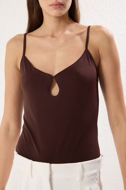 Kahverengi Cut Out/Pencere Detayl? Orme Body TPRSS25BD00008