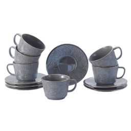 Набор чайный 12 пр. JEWEL Кварц (фарфор) арт. ПС0003-14