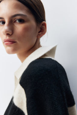 Jersey de punto fino con cuello - H&m фото 5