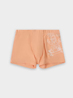 Цена за 2 штуки! Трусы для мальчиков оранжевые с принтом