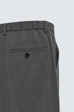PANTAL?N CON LANA REGULAR FIT NON IRON / Gris - Zara фото 9