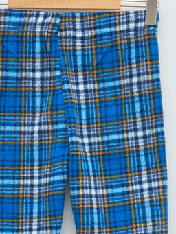 Beli Lastikli Ekose Desenli Polar Erkek ?ocuk Pijama Alt - Waikiki фото 3