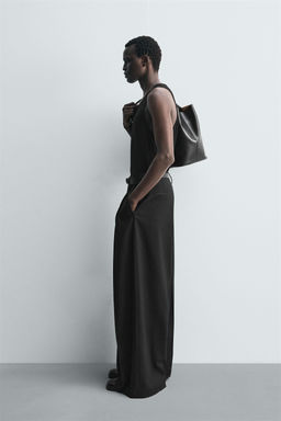 WIDE-LEG PLEATED TROUSERS - Zara фото 4