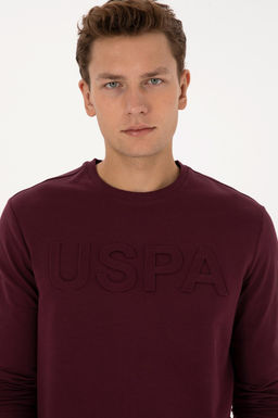 Erkek Bordo Basic Sweatshirt - U.s. polo assn фото 2