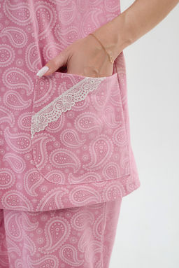 Пижама женская из кулирки Ворожея розовый макси - Амадэль фото 13