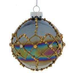 Украшение новогоднее "Шар", D 8 см, L8 W8 H10 см