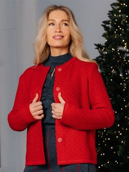 Жакет полушерсть, трикотаж жаккард, ВОЛТРИ  фото 2