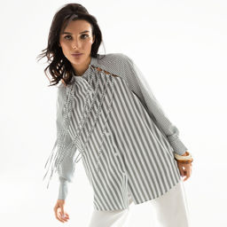 Рубашка, Модная экспертиза (green) - Charutti фото 2