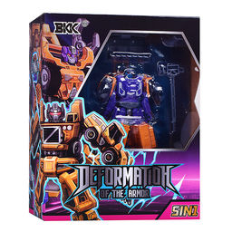 Робот трансформирующийся в спец технику, в коробке