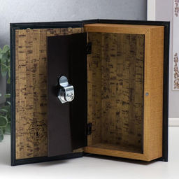 Шкатулка книга-сейф «Заклинания и зелья», дерево, искусственная кожа, 21×13×5 см