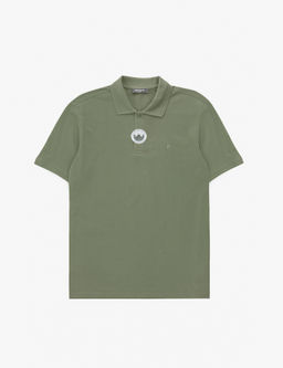 Haki Regular Fit %100 Pamuk K_vr_lmaz Polo Yaka Basic Ti__rt