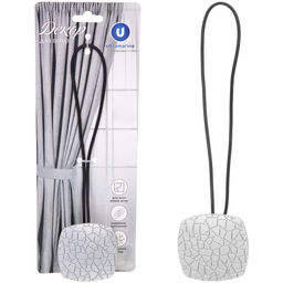 Подхват для штор на магните "Кутюрье серебро" 6*6см