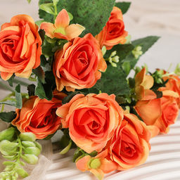 Цветок искусственный Букет роз 28 см / BR-28 /уп 1200/ (Бежевый) - Галеонтрейд фото 4