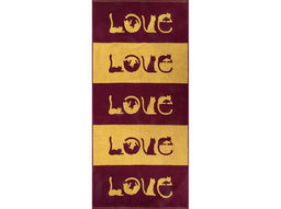 Полотенце махровое 6с102.411ж1 LOVE-кот(кр.дерево1) 67х150см